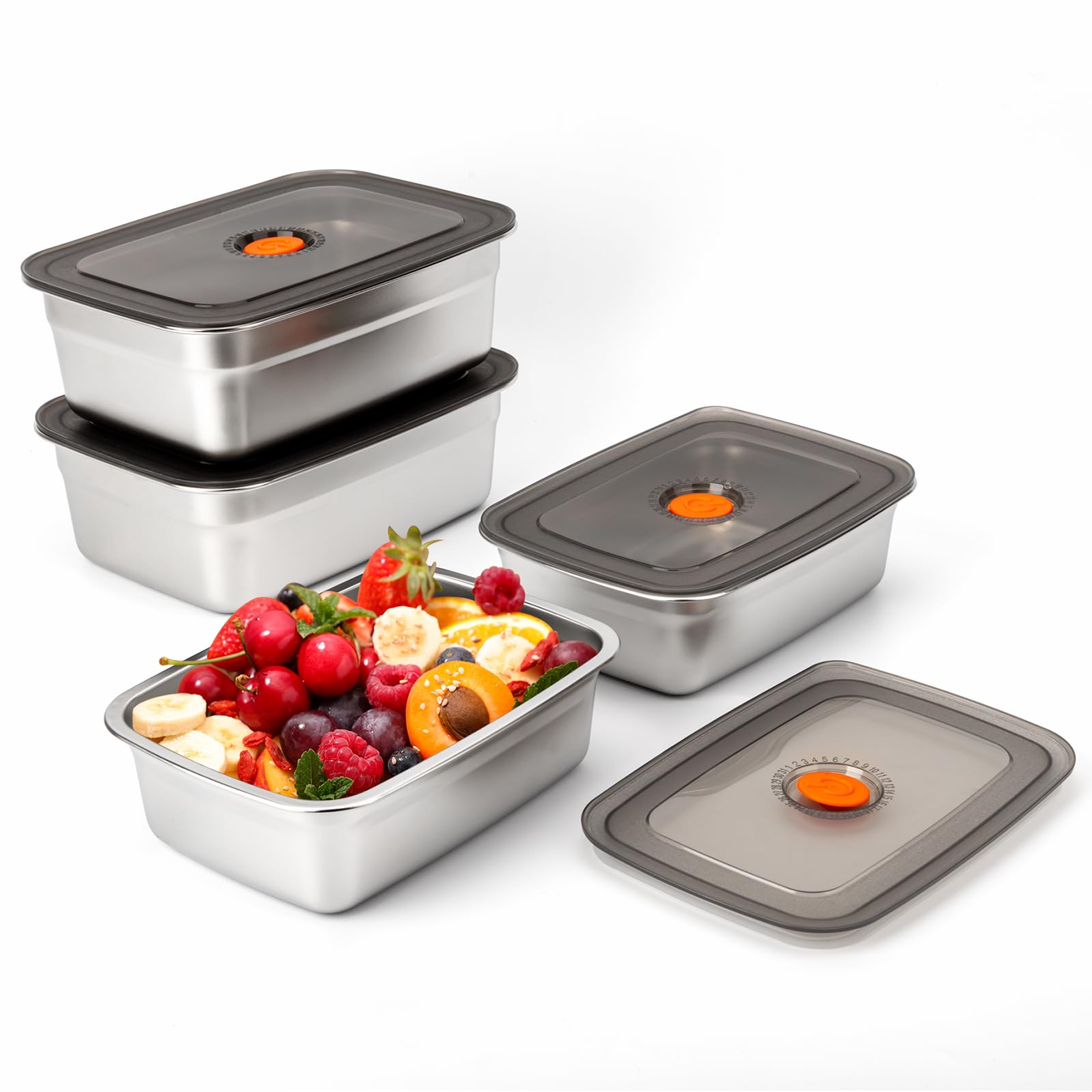 Stainless Bento Box - Camping-Lunchbox aus Edelstahl, versiegelt, auslaufsicher, Bento-Box,