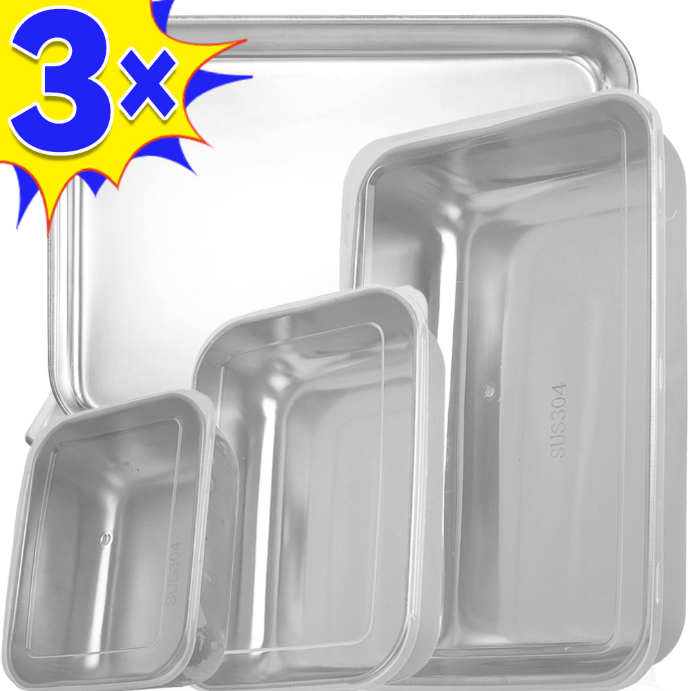Stainless Bento Box - Edelstahl Lebensmittel Lagerung Box Frische-halten Box
