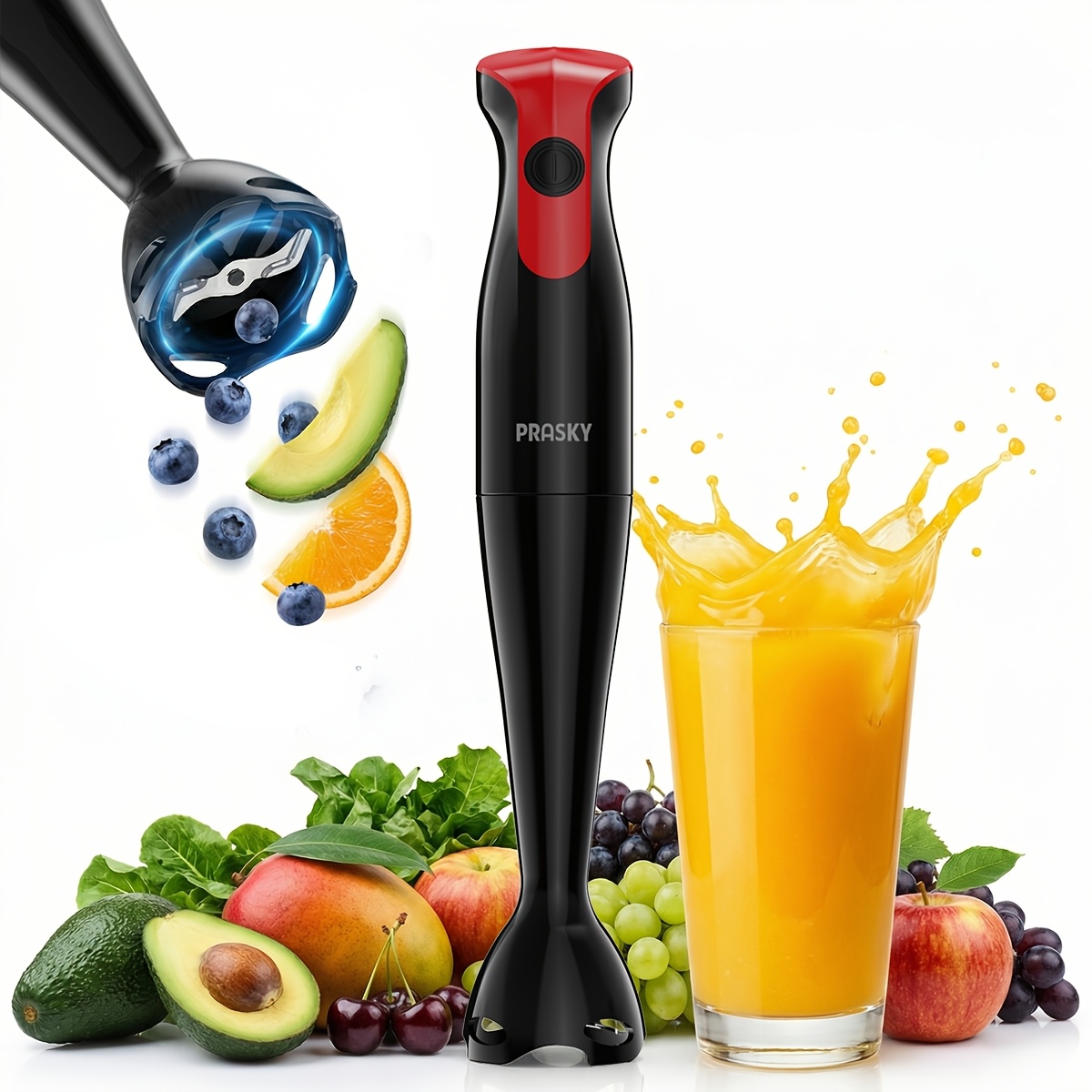 Meal Prep Smoothies - Stabmixer Elektrischer Handmixer Tragbarer Stabmixer mit