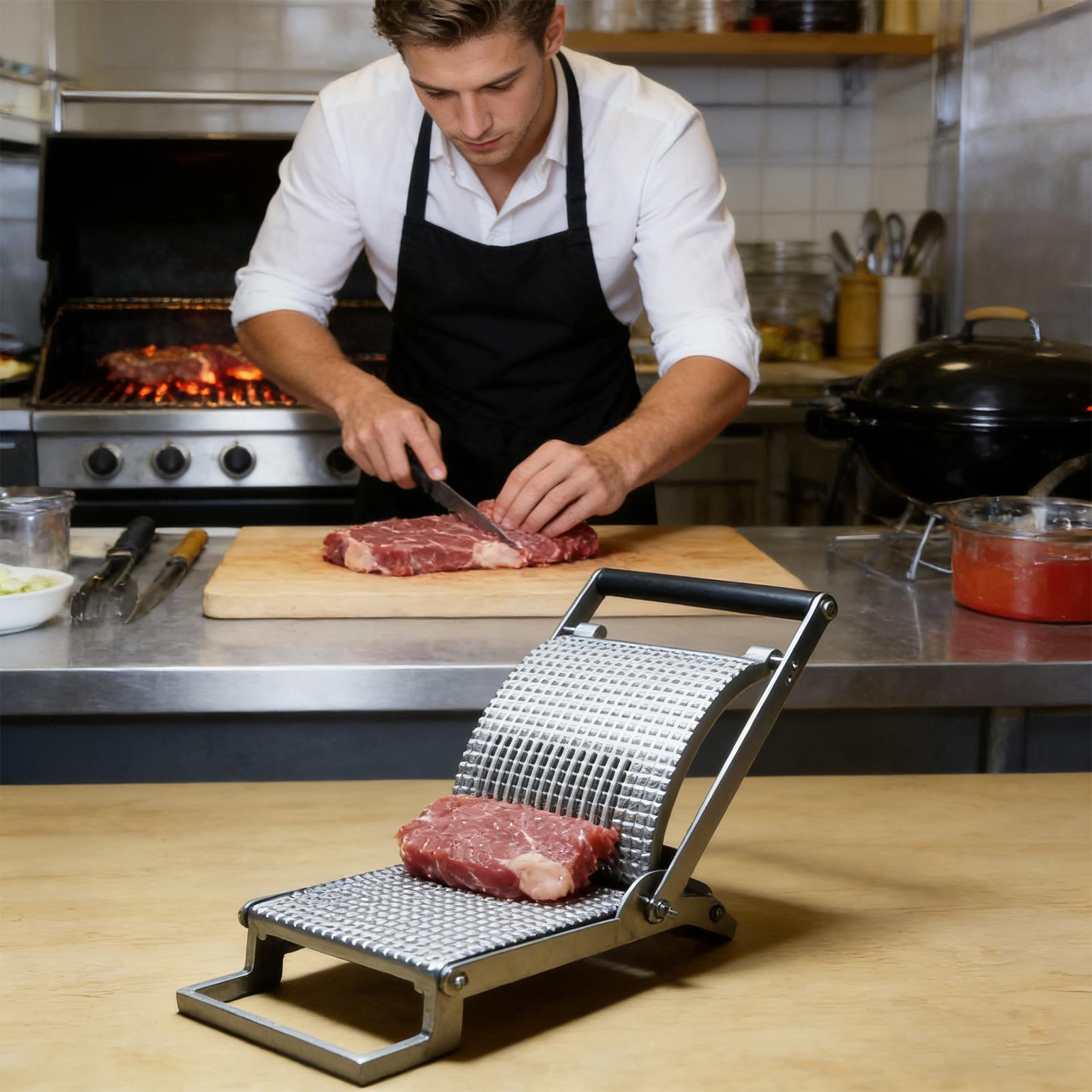 Meal Prep Manual - Fleischklopfer aus Edelstahl, manuelles Küchengerät, Fleischklopfer