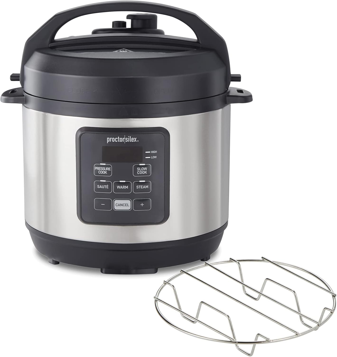 Meal Prep With Rice - 3-Liter 4-in-1 Elektrischer Schnellkochtopf: Schongaren, Dämpfen,