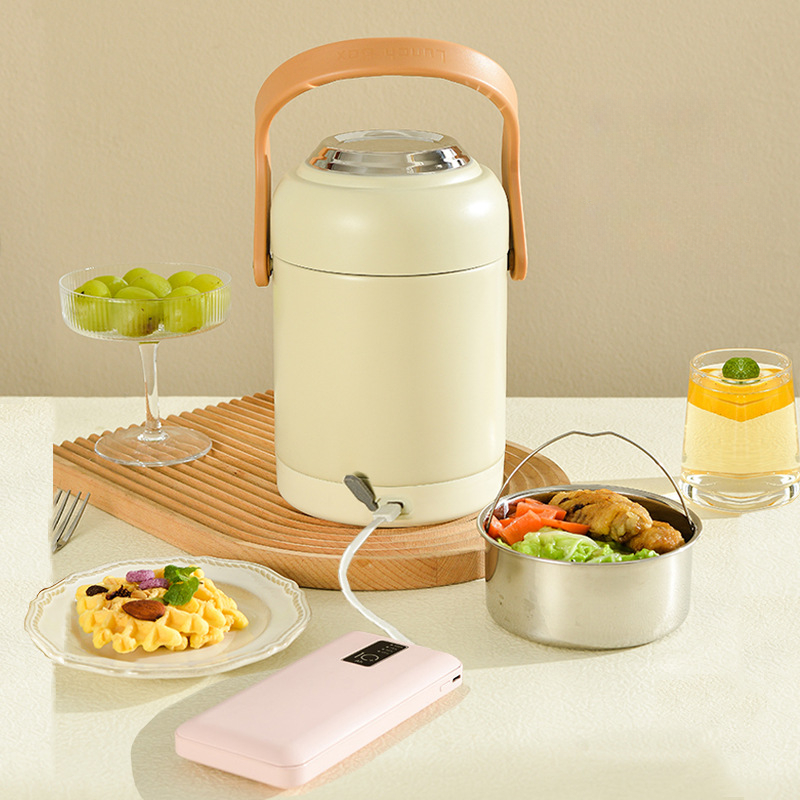 Stainless Bento Box - USB Elektrische Lunchbox Große Kapazität Edelstahl