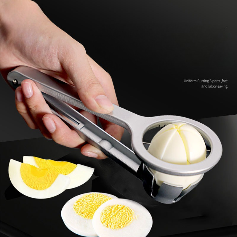 Meal Prep Manual - Nützlicher Edelstahl-Eierschneider, manuelles Küchenwerkzeug, Eierschneider für