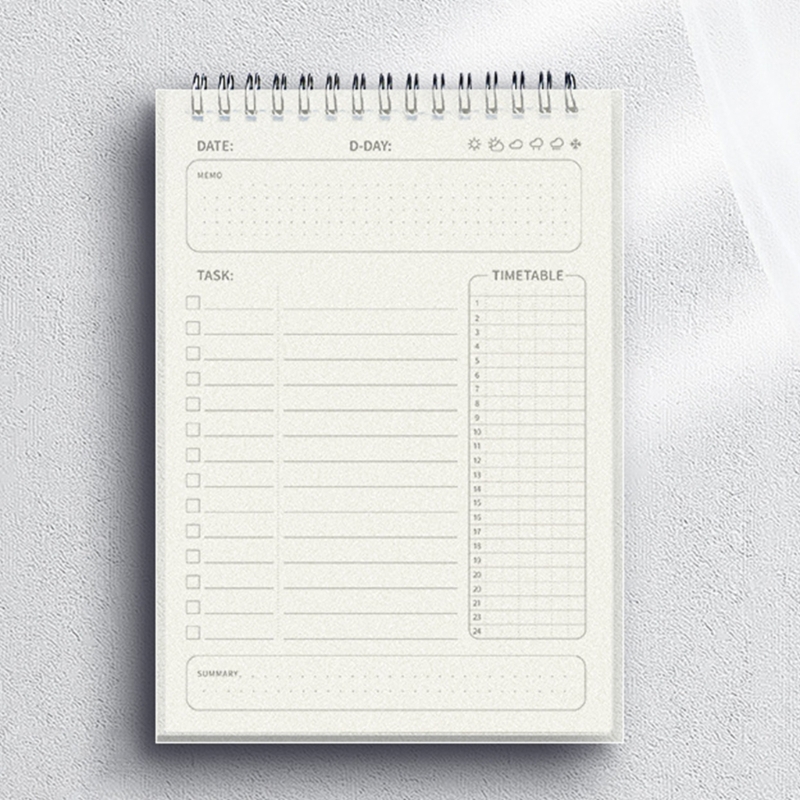Meal Prep Book - Tages- und Wochenplaner-Notizbuch, wasserdichter PP-Einband, 160