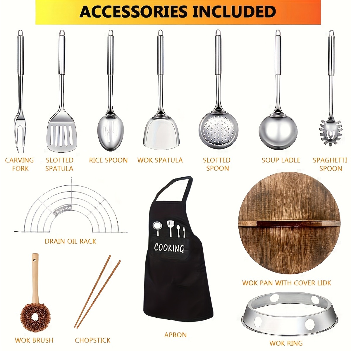 12,6 Zoll Gusseisen-Wok-Set, a – Meal Prep With Rice Bewertung und Preis