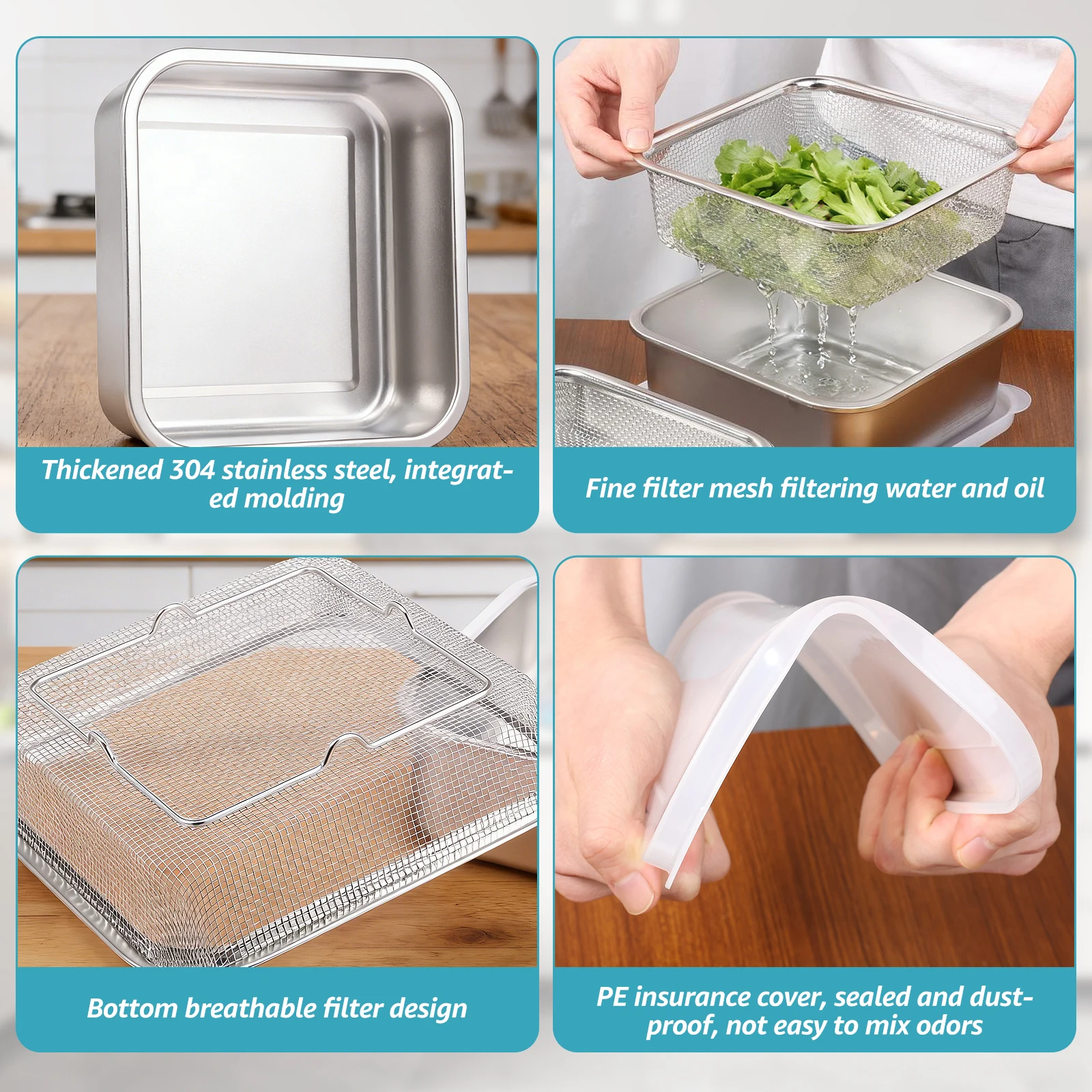 2-in-1 Edelstahl-Obstwaschschü – Meal Prep With Rice Bewertung und Preis