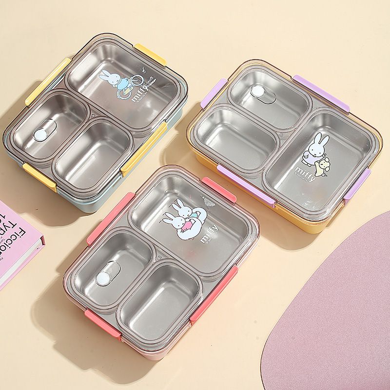 Miffy Kawaii Cartoon-Hasen-Lun – Stainless Bento Box Bewertung und Preis