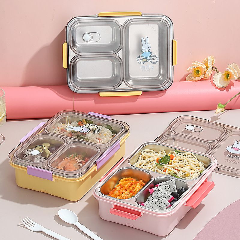 Miffy Kawaii Cartoon-Hasen-Lun – Stainless Bento Box Bewertung und Preis