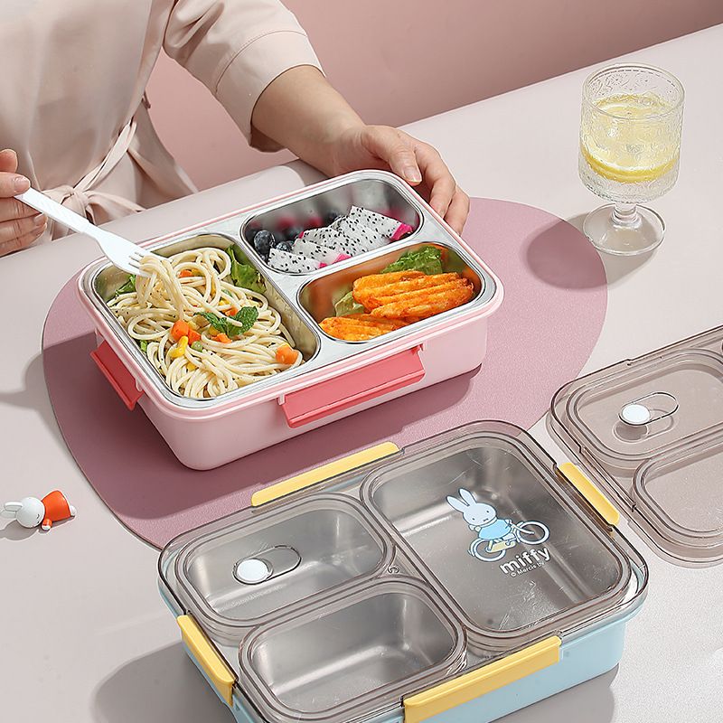 Miffy Kawaii Cartoon-Hasen-Lun – Stainless Bento Box Bewertung und Preis