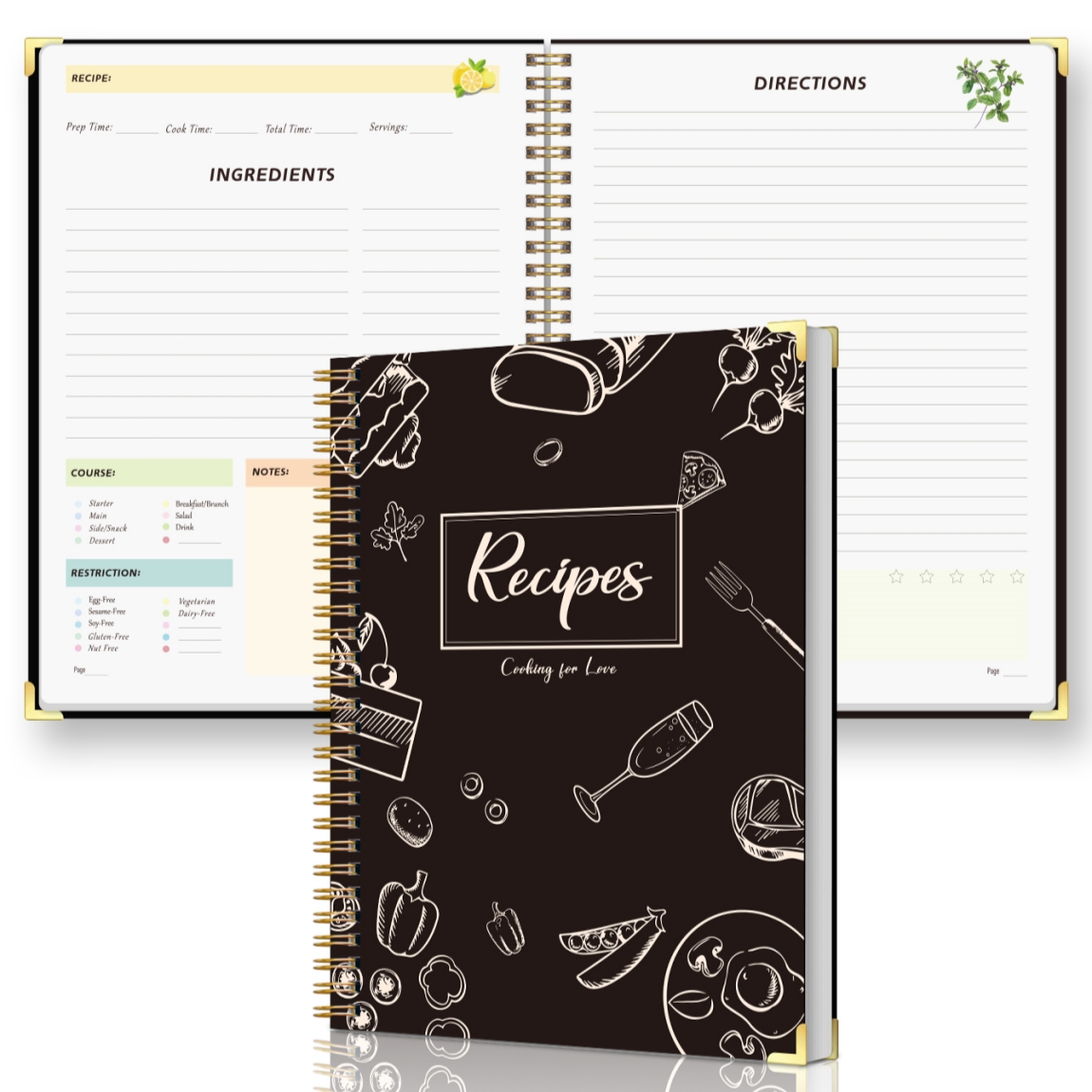 Rezeptbuch Notizbuch mit Spira – Meal Prep Book Bewertung und Preis