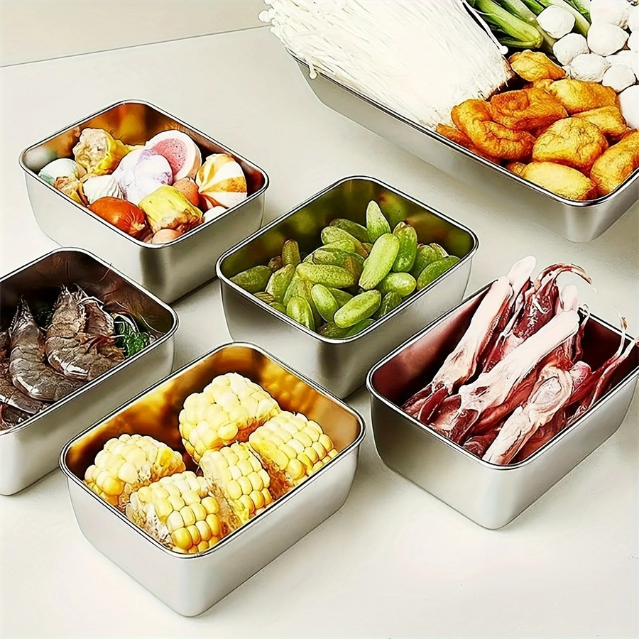 1/3/5 Stück Edelstahl-Aufbewah – Stainless Bento Box Bewertung und Preis