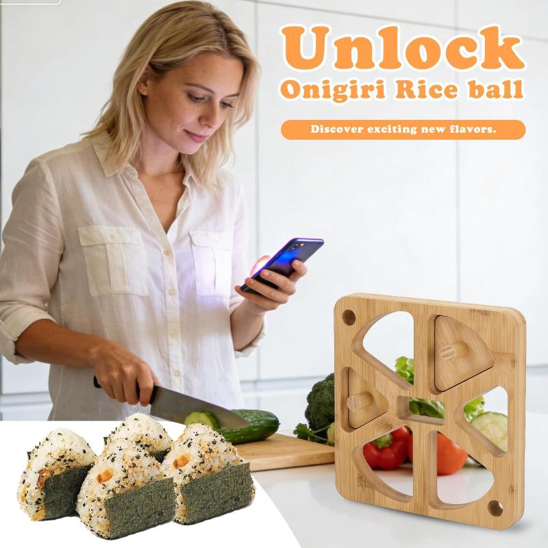 Holz-Onigiri-Reisballform mit  – Meal Prep With Rice Bewertung und Preis